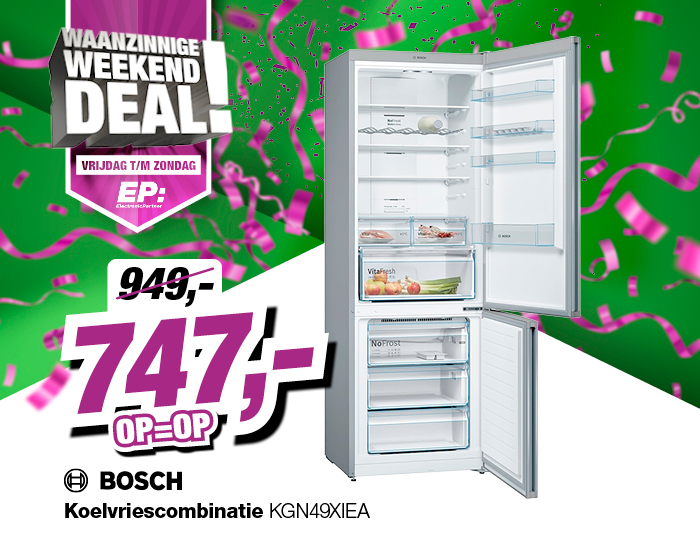 Bosch KGN49XIEA koelvriescombinatie