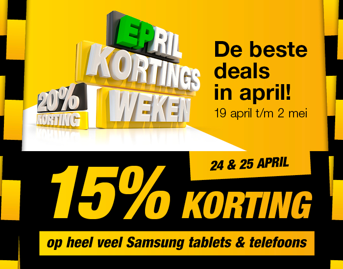 Korting op Samsung tablets en telefoons