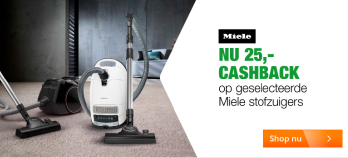 Miele stofzuiger cashback