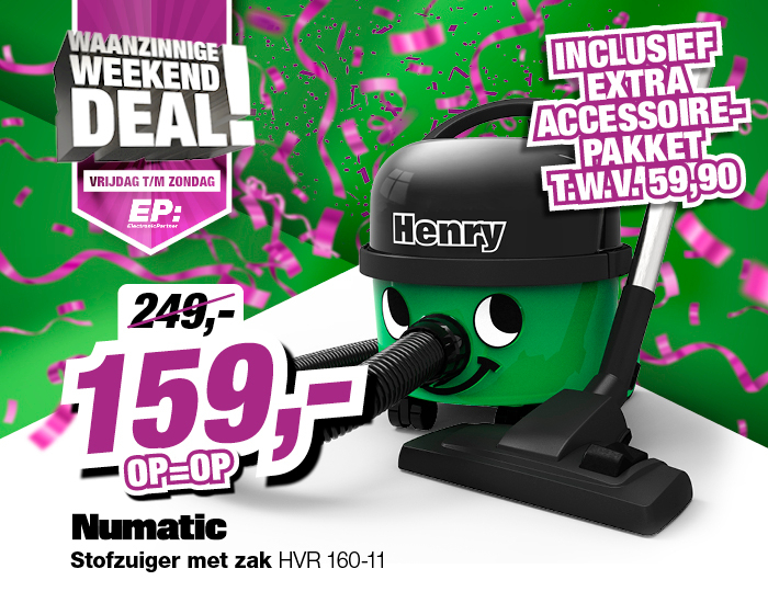 Numatic HVR 160 11 stofzuiger met zak