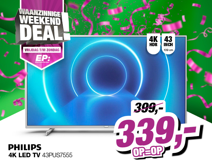 Philips 43PUS7555 4K LED TV