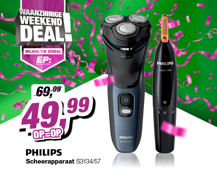 Philips S3134 57 Shaver series 3000 scheerapparaat