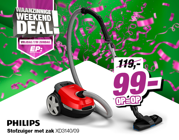 Philips XD3140 09 stofzuiger met zak