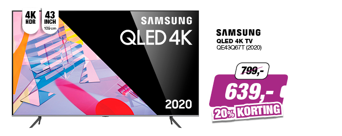 Samsung QLED 4K QE43Q67T